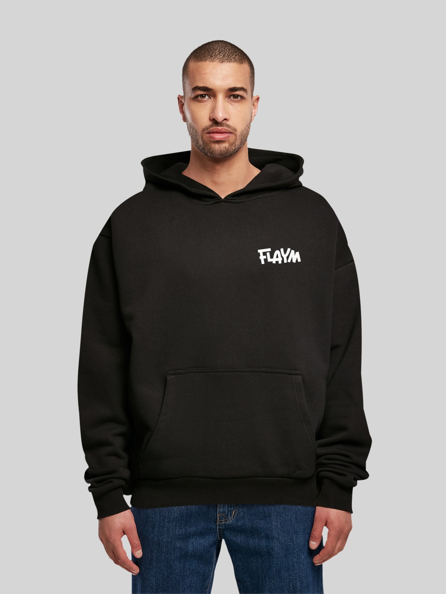 FLAYM Oversized Hoodie Schwarz (...but different)