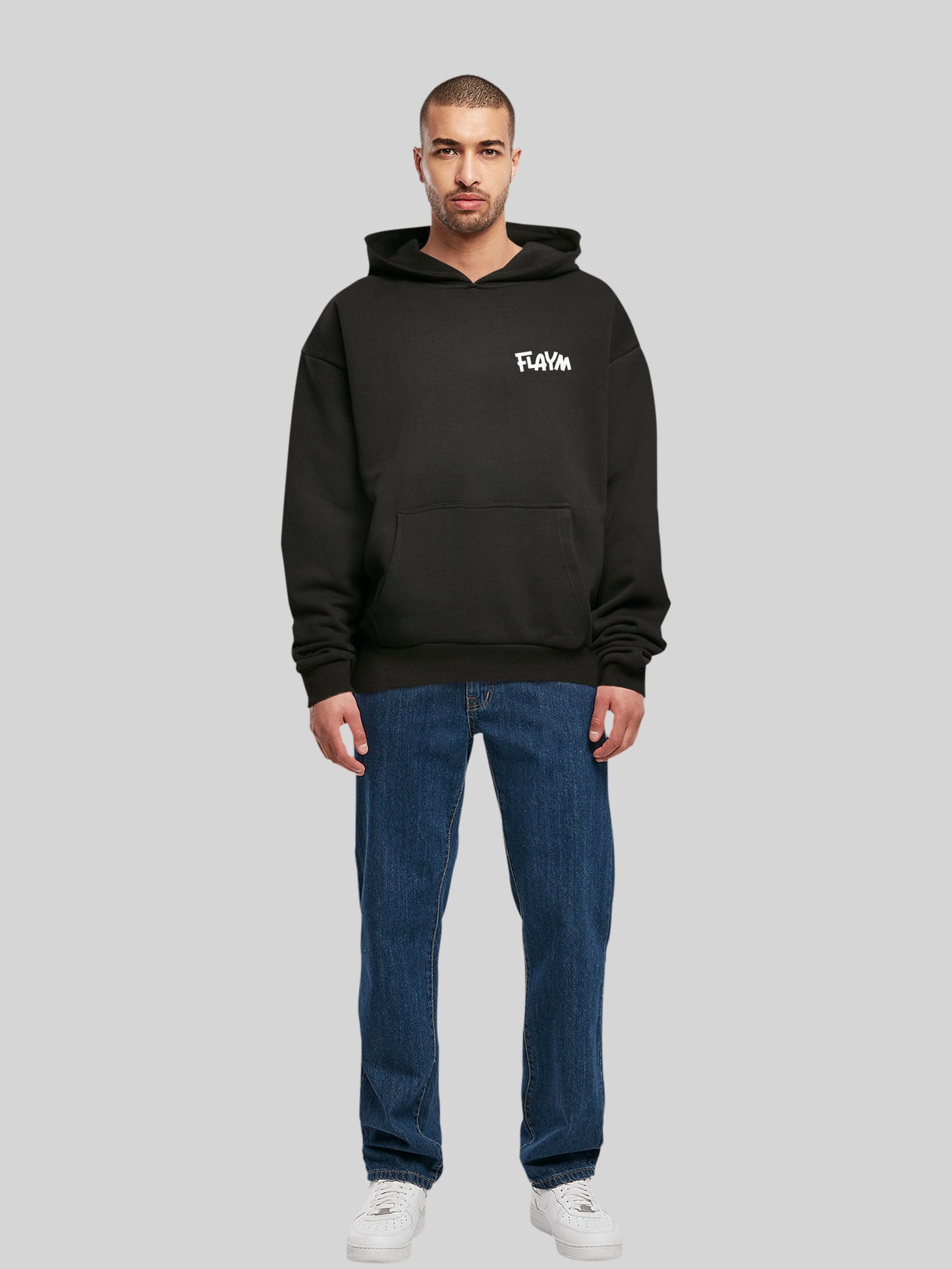 FLAYM Oversized Hoodie Schwarz (...but different)