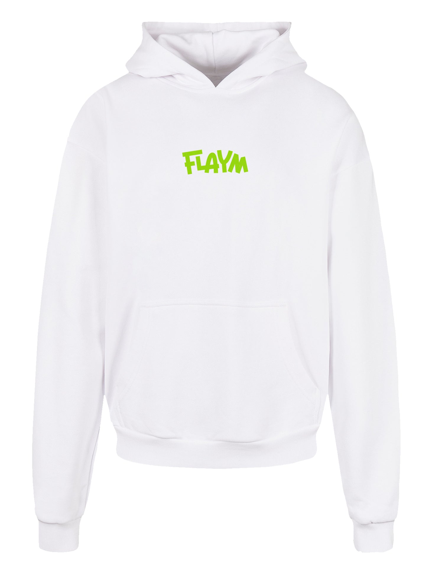 FLAYM Oversized Hoodie Weiss (Tigerkopf)