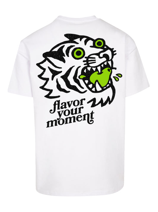 FLAYM T-Shirt Weiss (Tigerkopf)