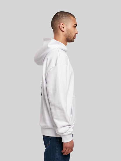 FLAYM Oversized Hoodie Weiss (Tigerkopf)